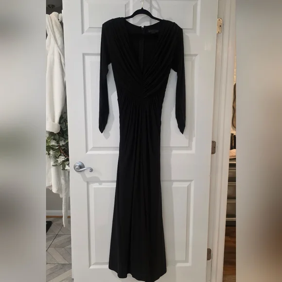 EUC Large Black Art Deco Gown - Picture 3 of 7